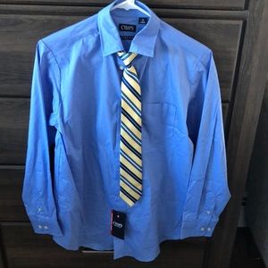 Chaps boys drees shirt with tie